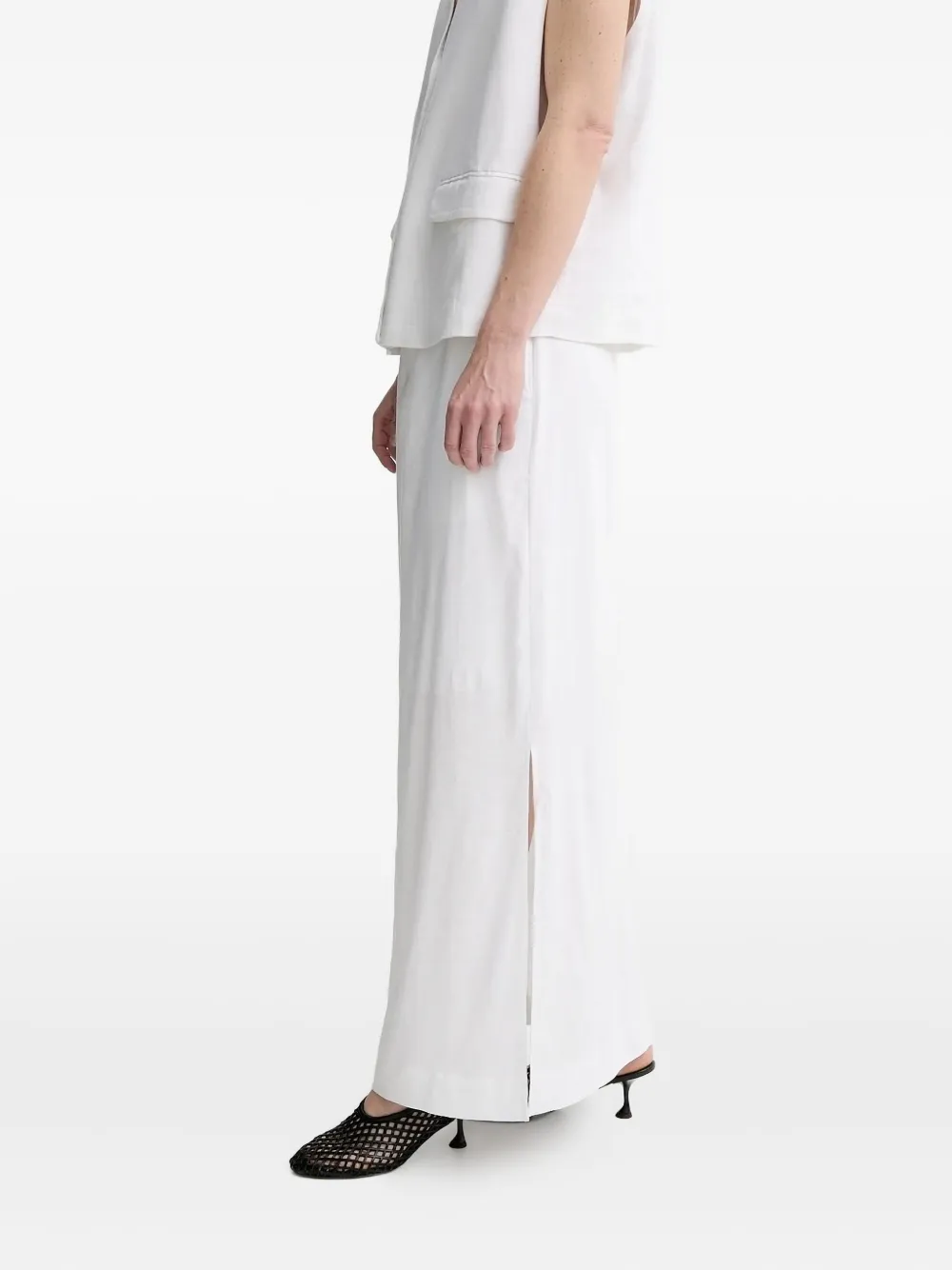 Gestuz side-split maxi skirt | White | Image 1