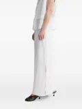 Gestuz side-split maxi skirt - White