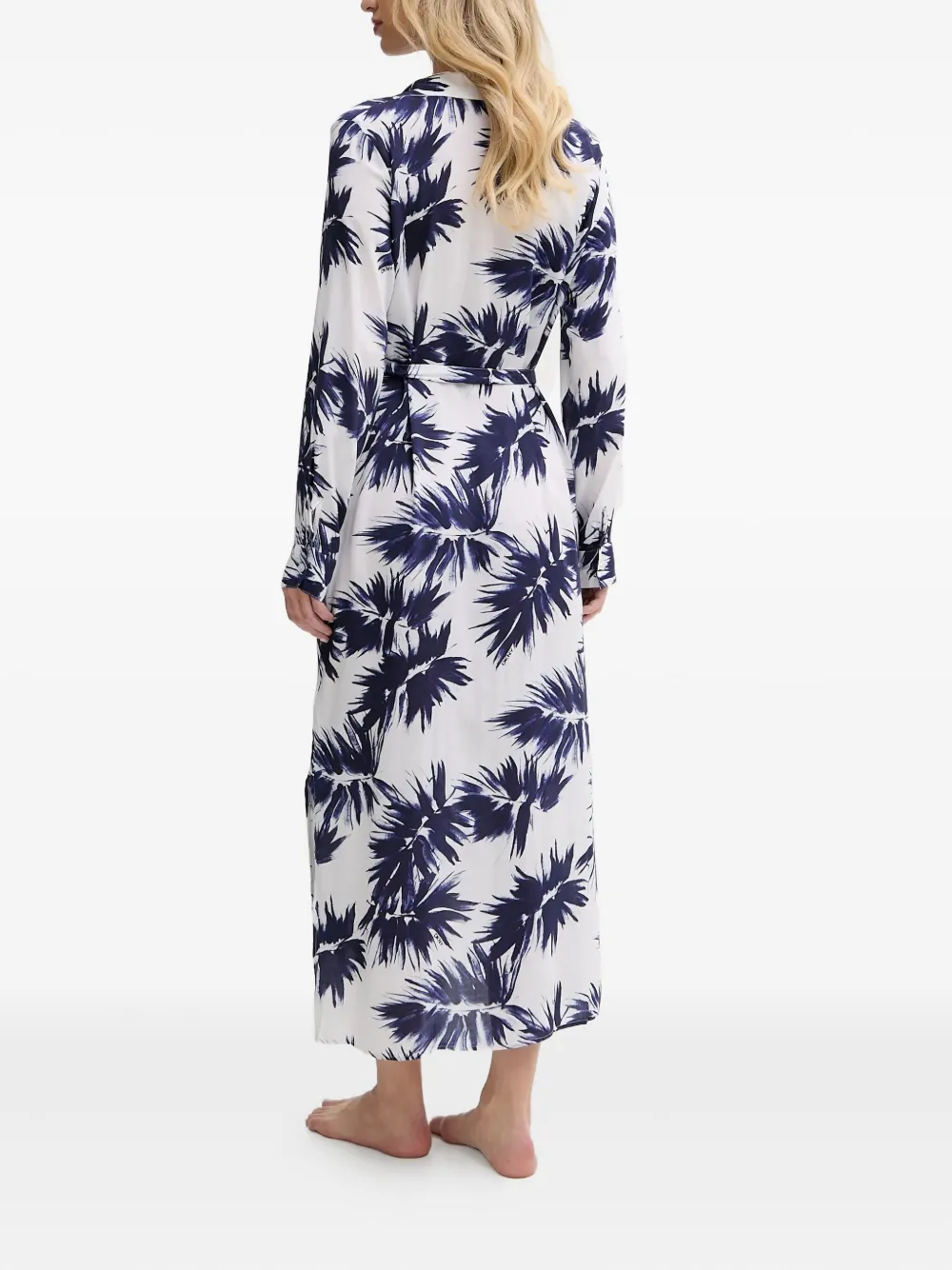 DKNY Shirtjurk met bloemenprint Wit