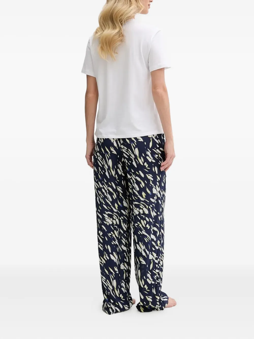 Dkny Abstract-print Pajamas In White
