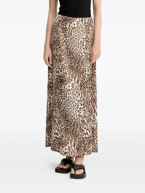 Gestuz GZleelo leopard-print midi skirt