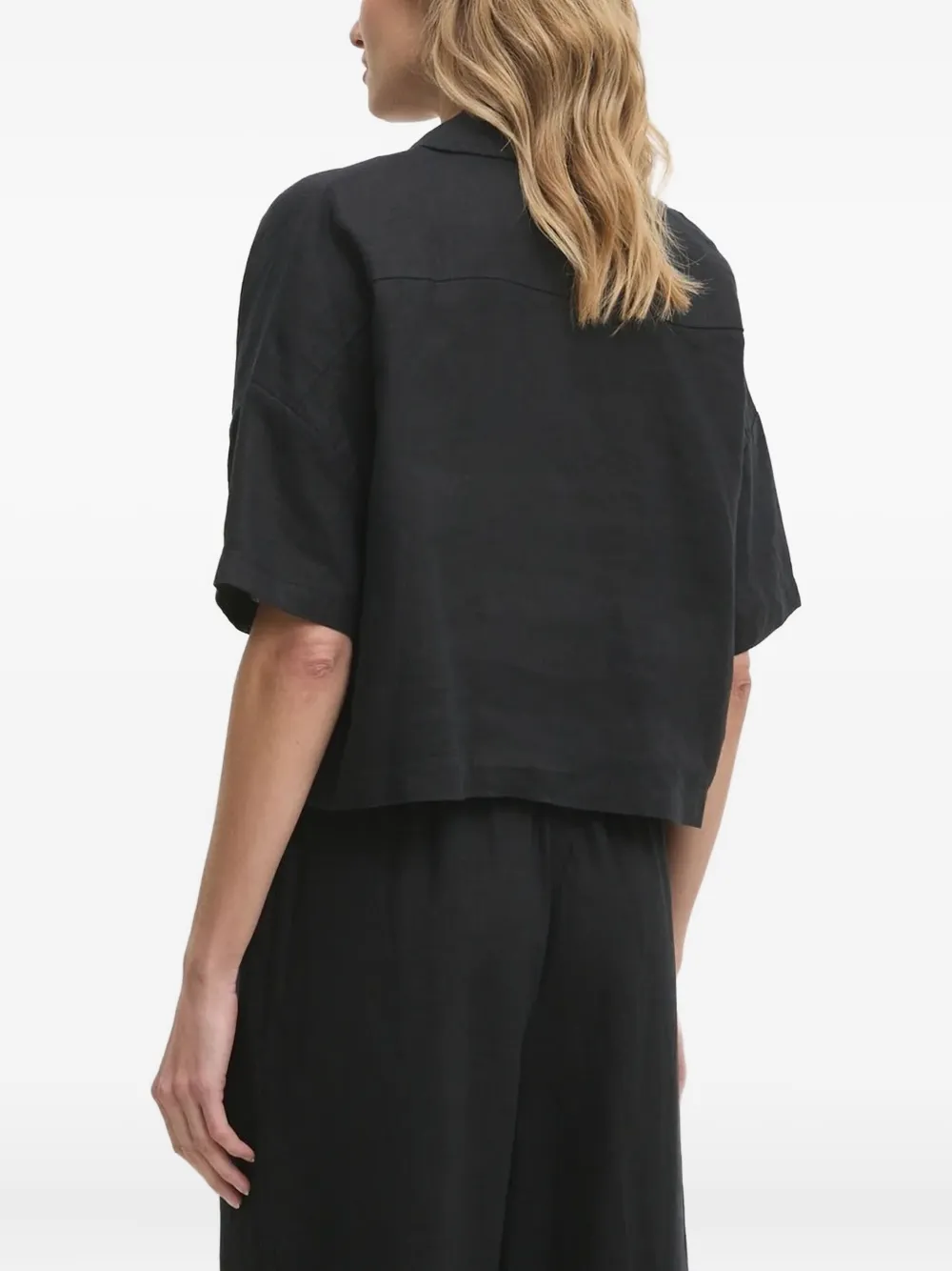 DKNY Katoenen blouse Zwart