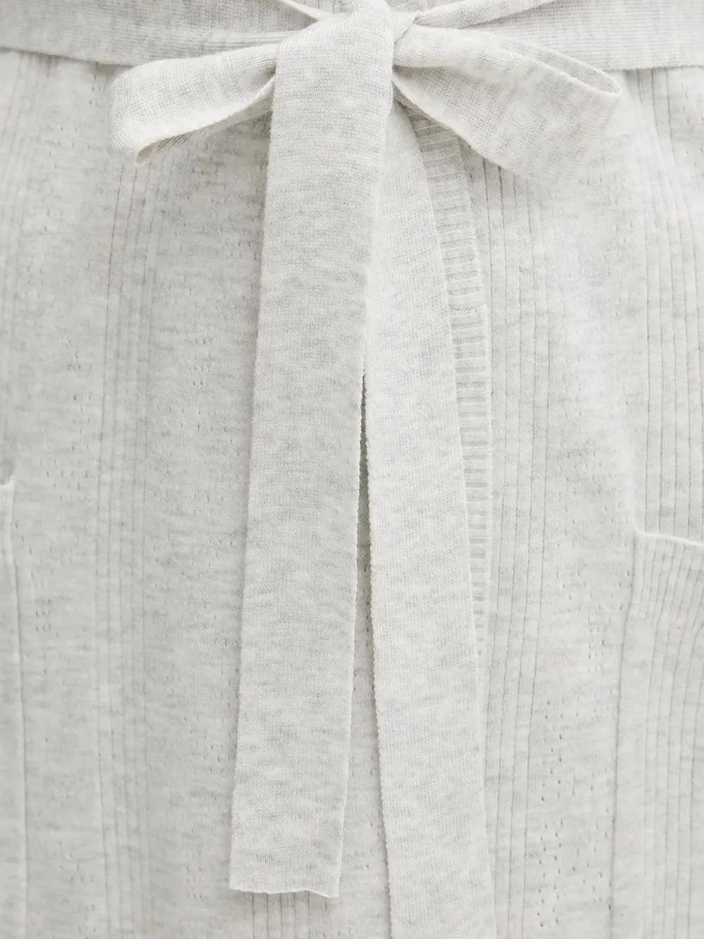 DKNY ribbed belted robe Grijs