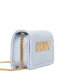 DKNY logo-plaque chain-strap mini bag - Blue