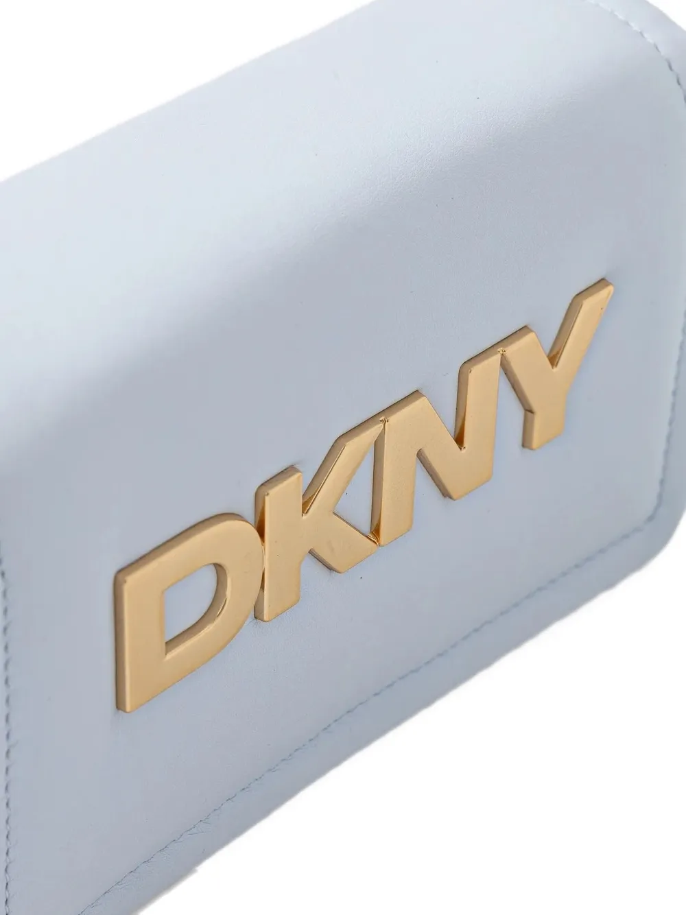 Dkny Logo-plaque Chain-strap Mini Bag In Blue
