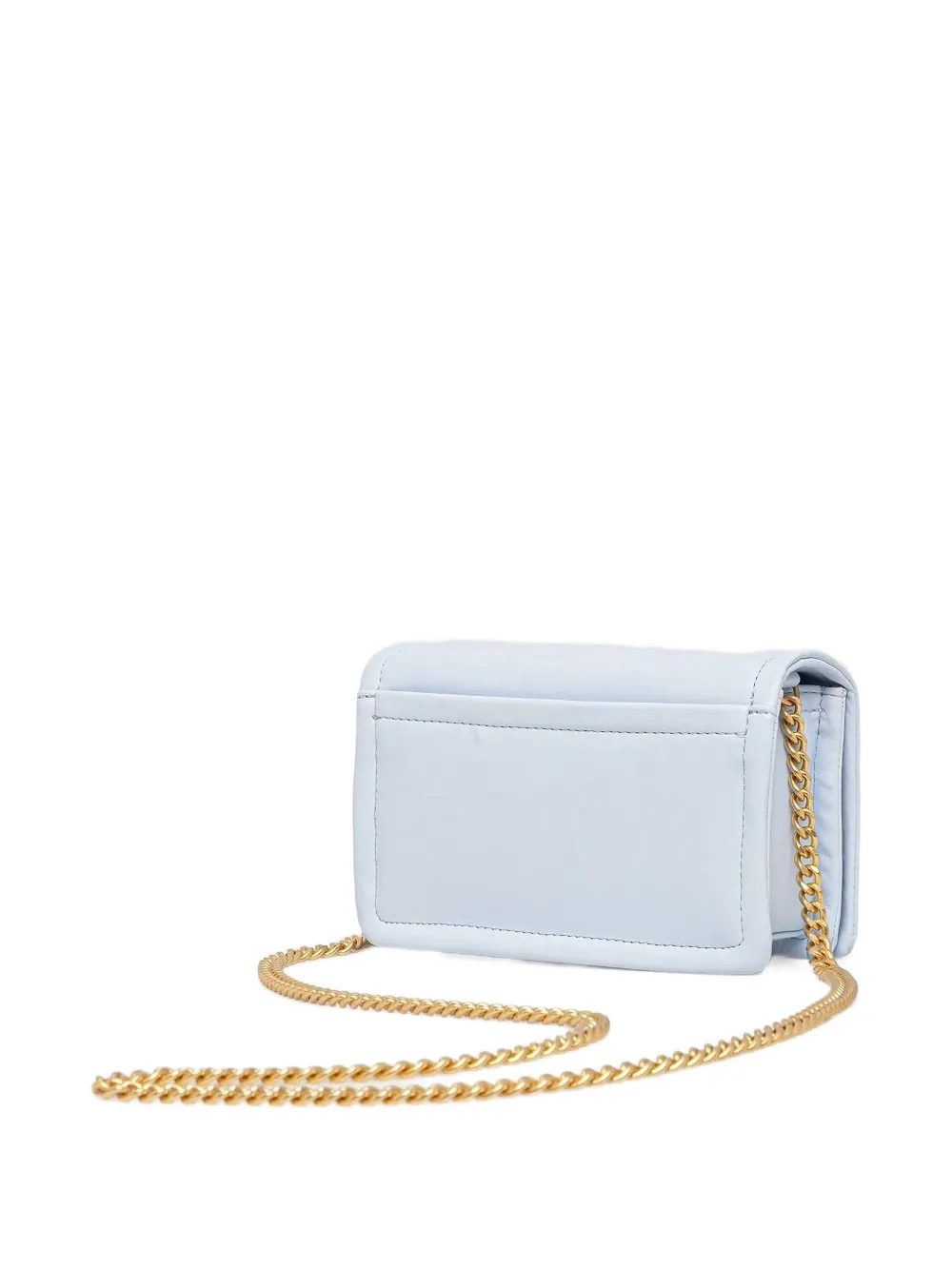 Dkny Logo-plaque Chain-strap Mini Bag In Blue