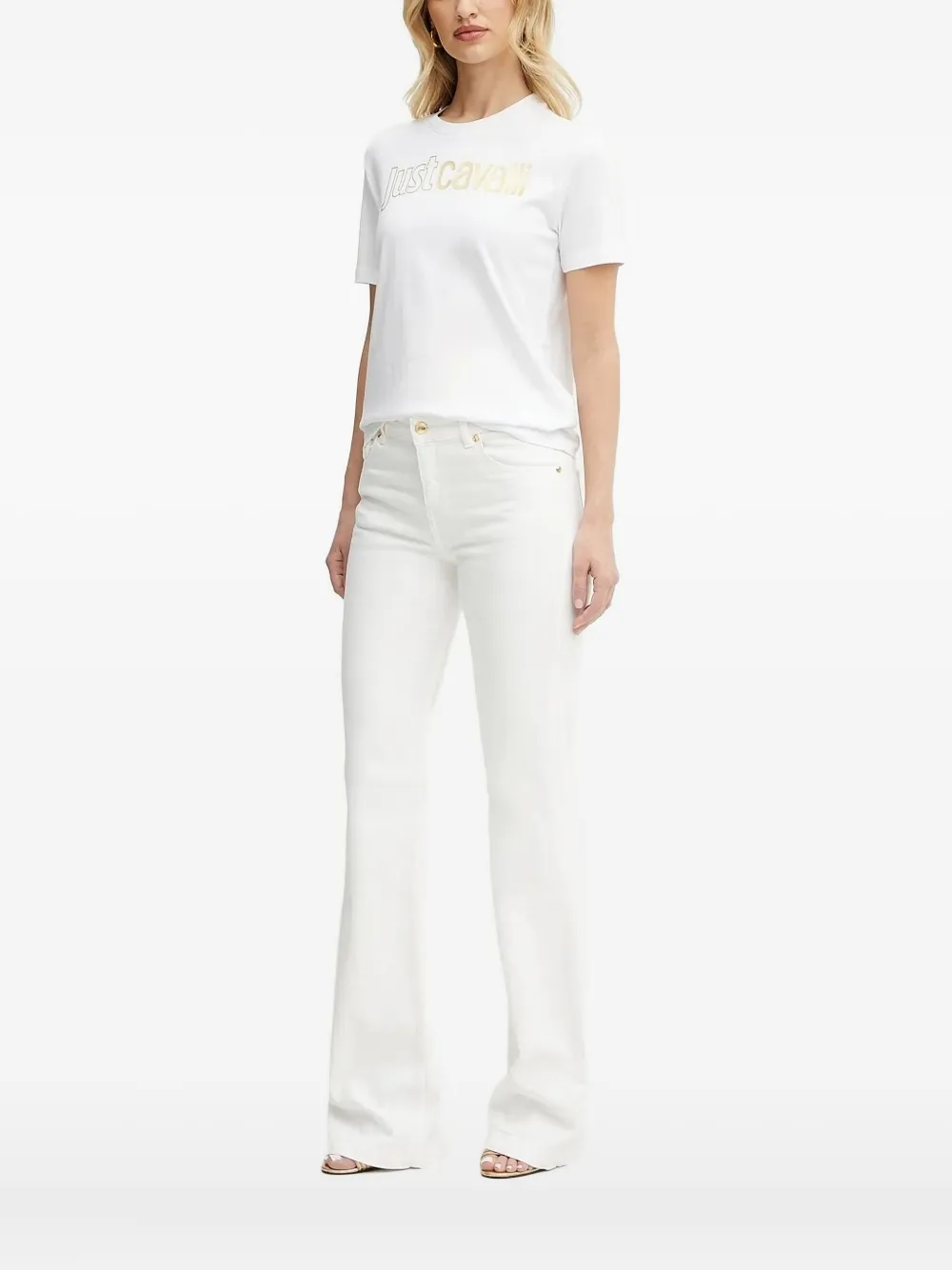 Just Cavalli ロゴ Tシャツ - ホワイト Just Cavalli ロゴ Tシャツ - ホワイト