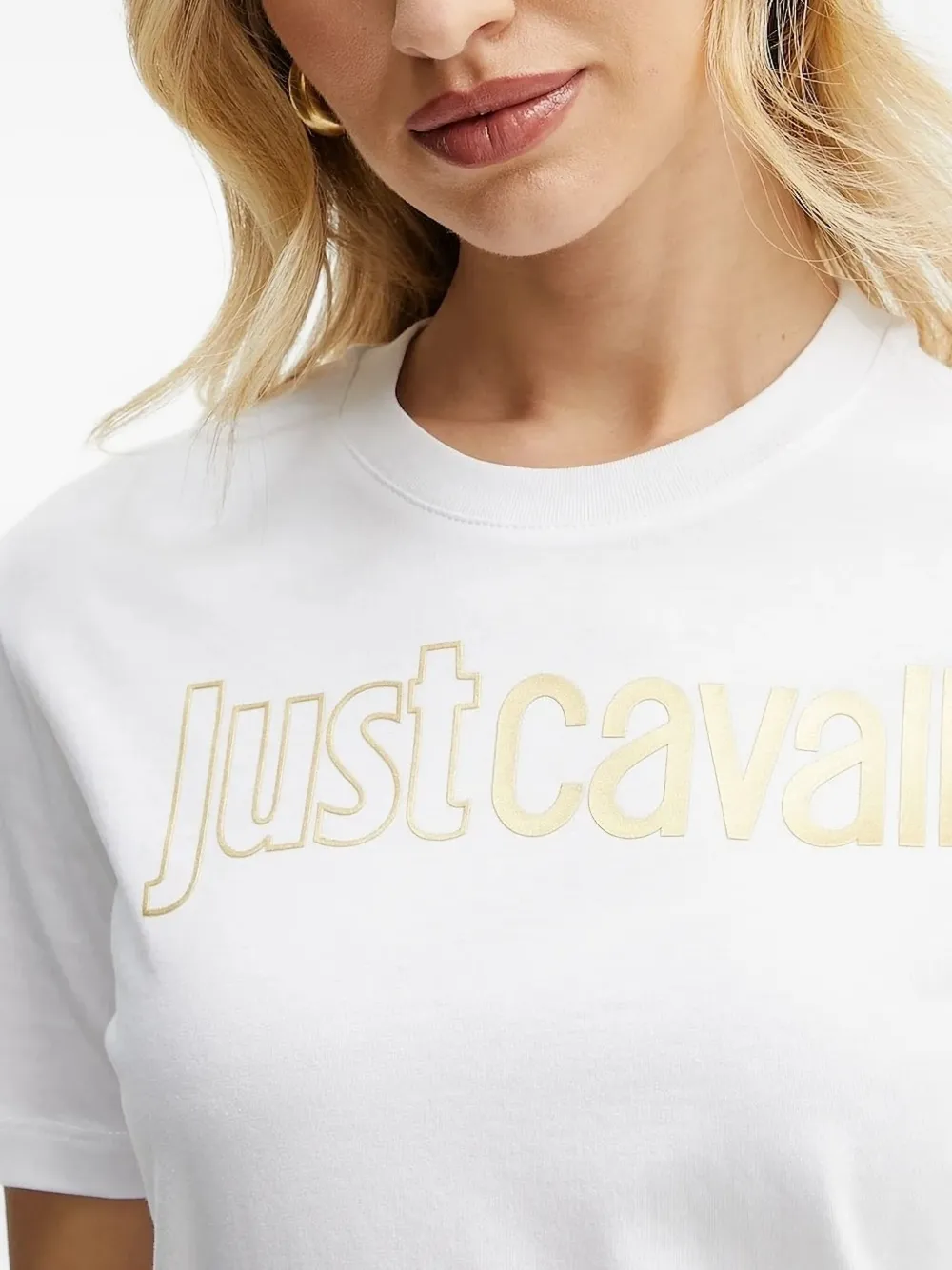 Just Cavalli T-shirt met logo Wit