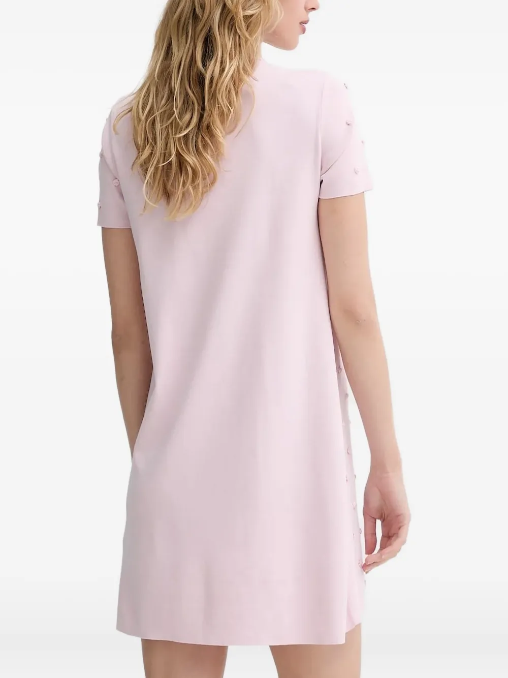 Blugirl T-shirtjurk met roospatch - Roze