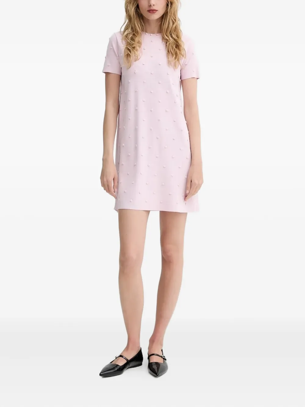 Blugirl T-shirtjurk met roospatch Roze