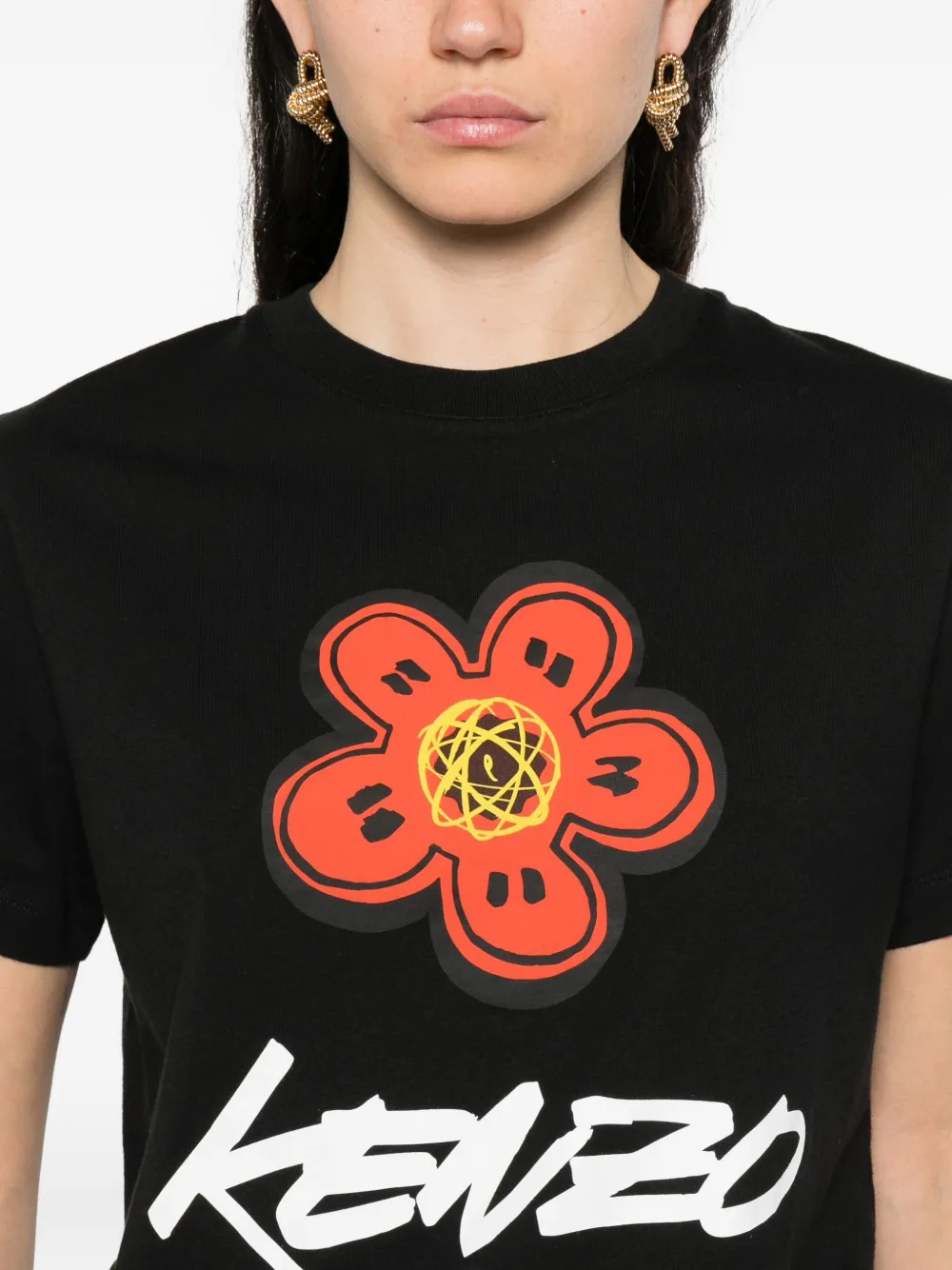 Kenzo Boke-flower Paris T-shirt Zwart