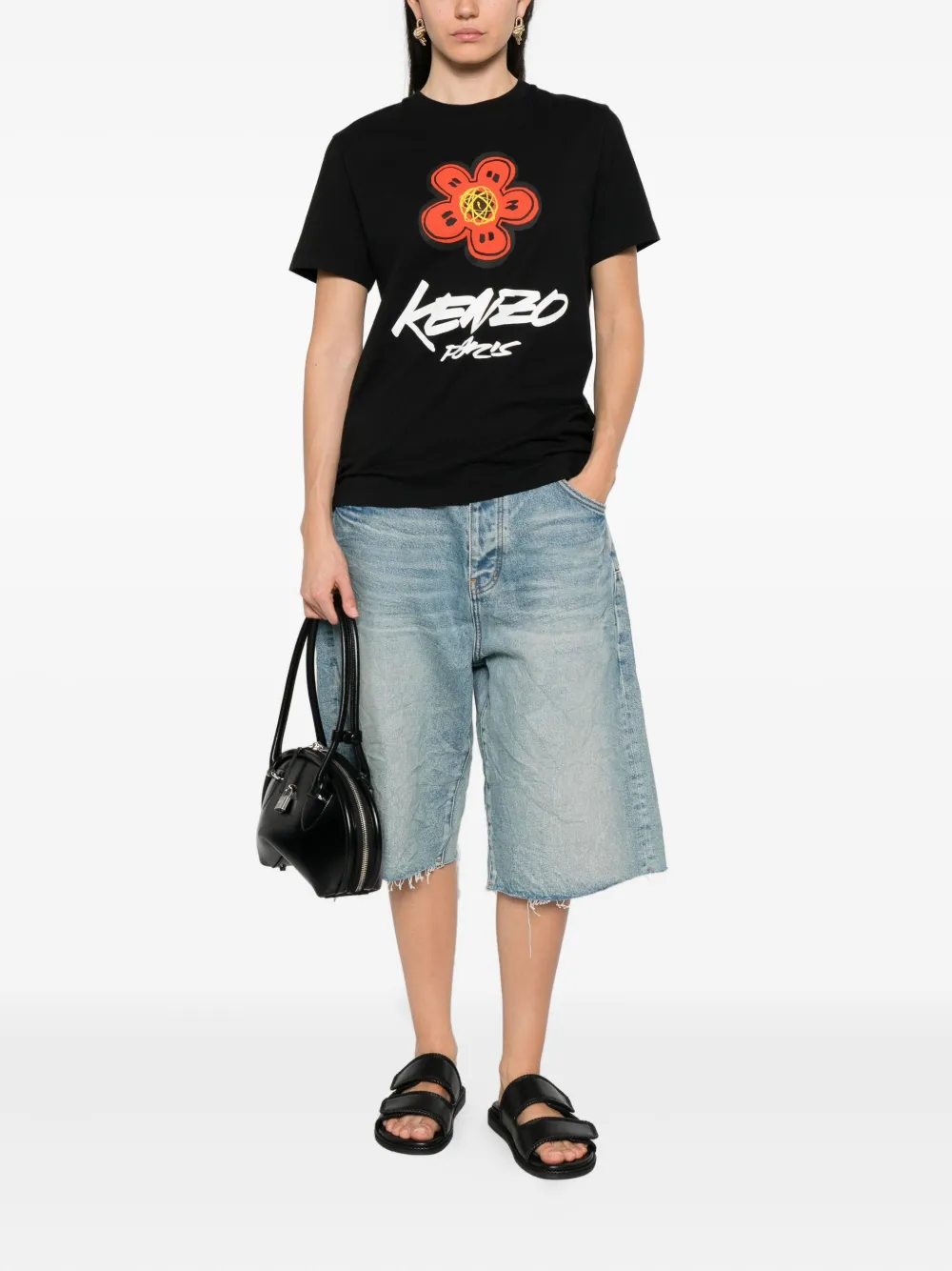 Kenzo Boke-flower Paris T-shirt Zwart