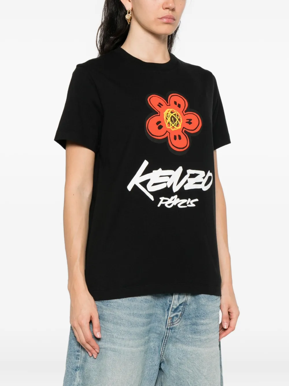 Kenzo Boke-flower Paris T-shirt Zwart