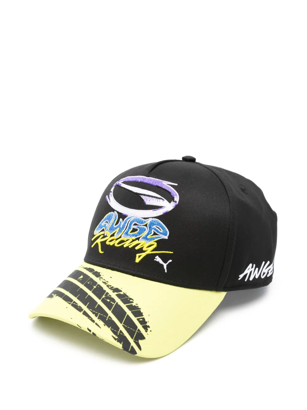 PUMA x A$AP Rocky Awge racing-logo cap Zwart