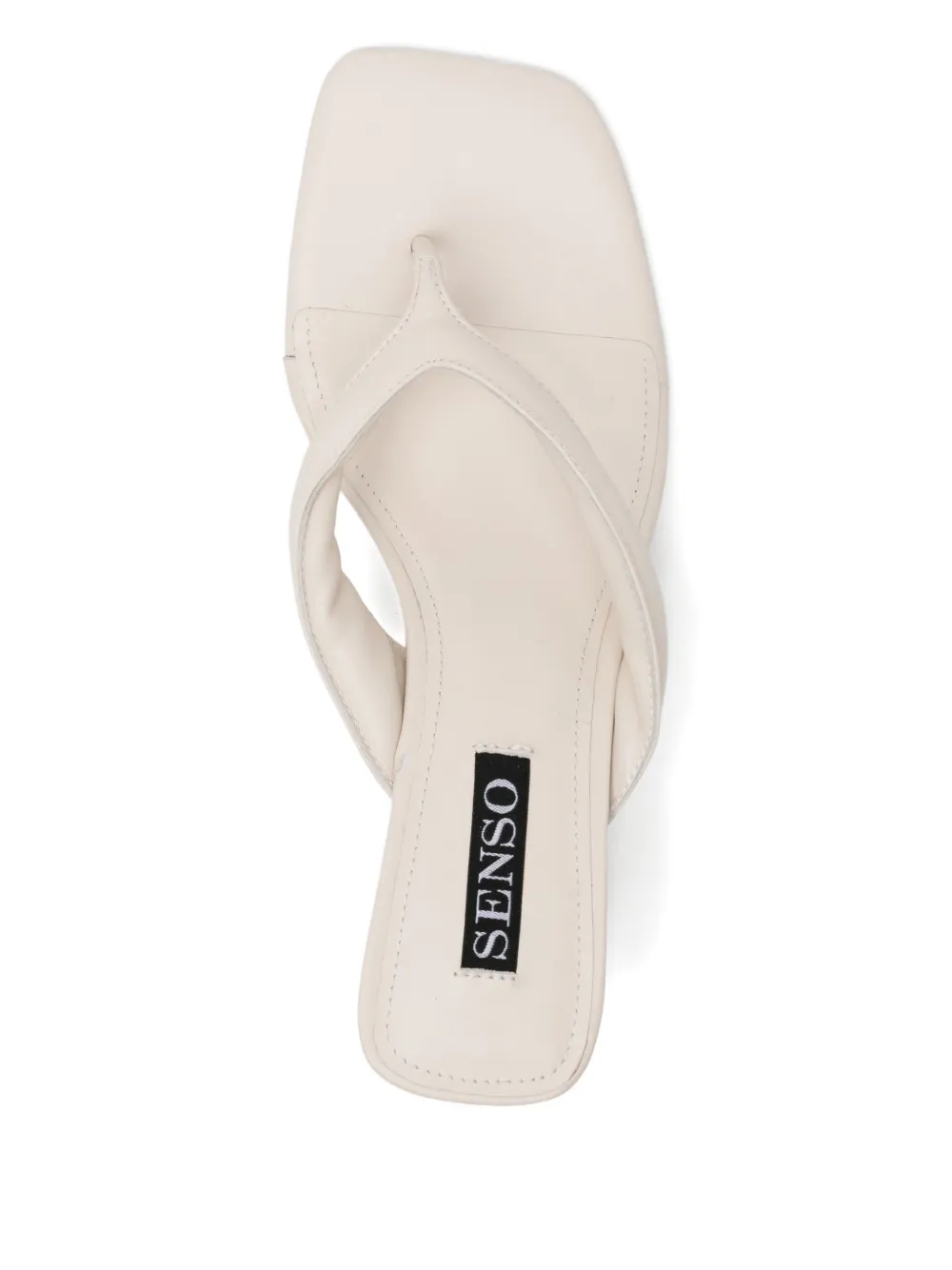 Senso 60 mm vierkant sandalen Beige