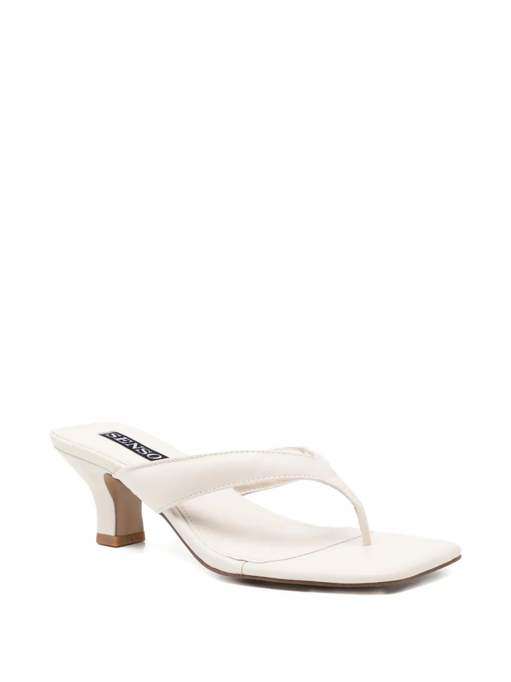 Senso 60 mm vierkant sandalen Beige