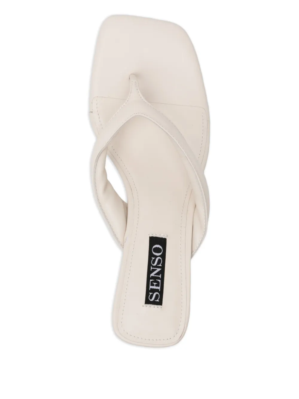 Senso 60 mm vierkant sandalen Beige