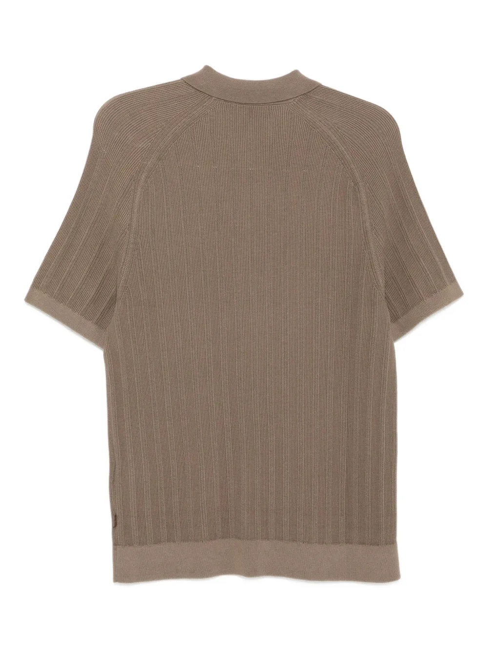 Michael Kors knit zip polo shirt - Bruin