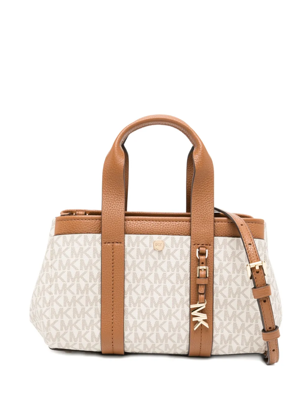 Michael Kors Kleine Romee Signature Logo tas Beige