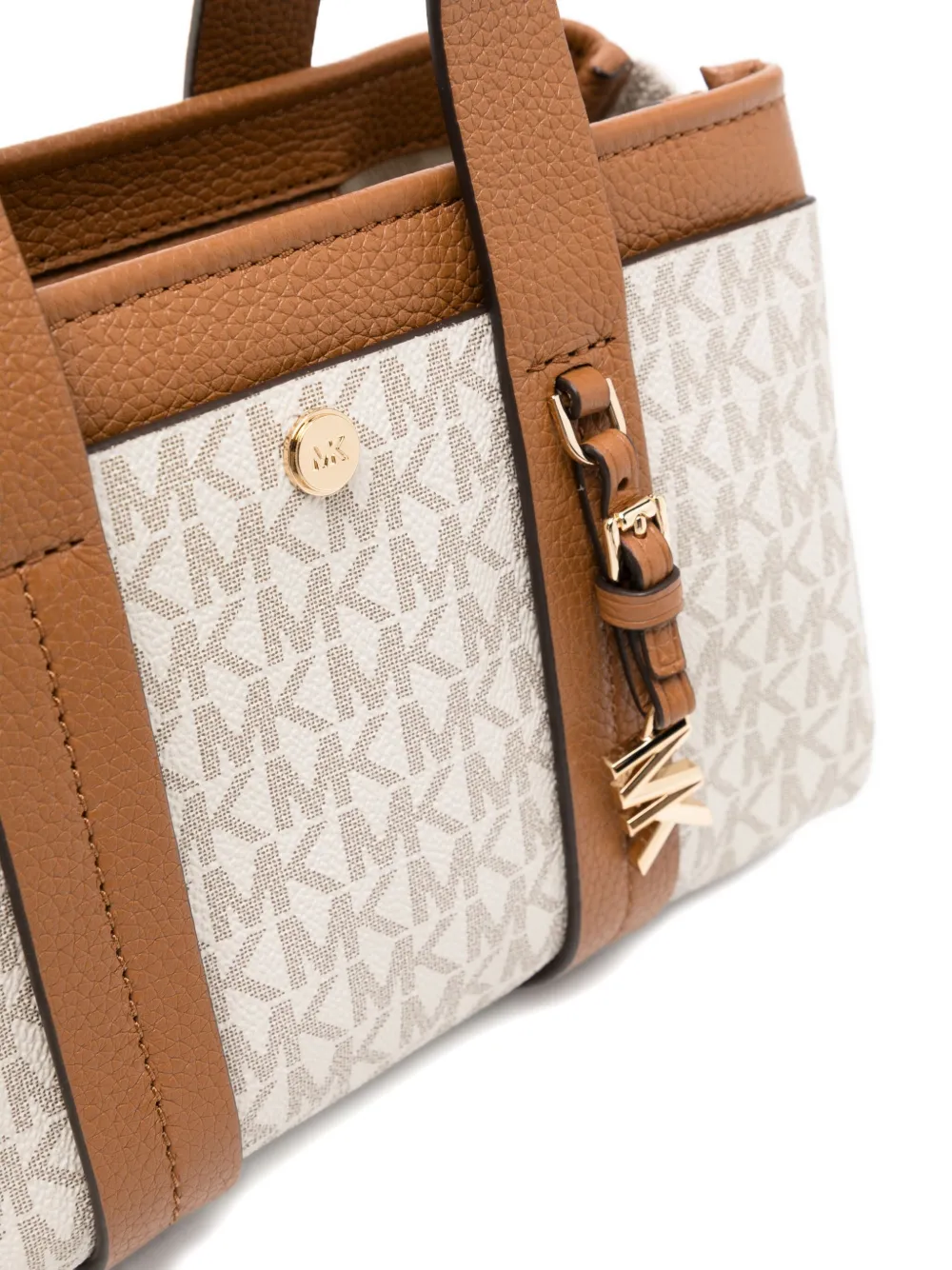 Michael Kors Kleine Romee Signature Logo tas Beige