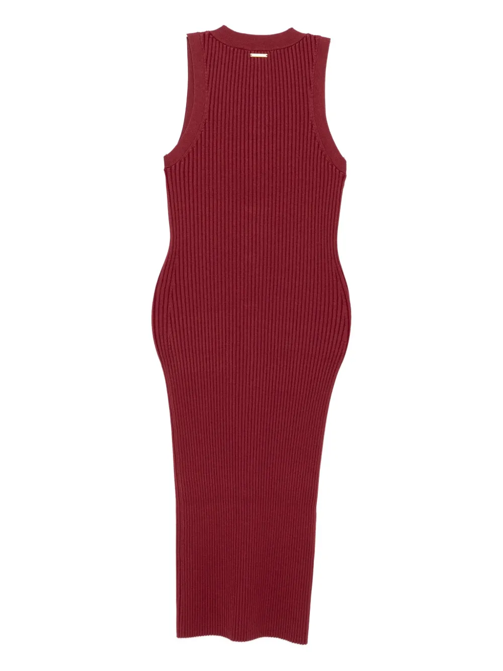 Michael Kors Geribbelde midi-jurk Rood