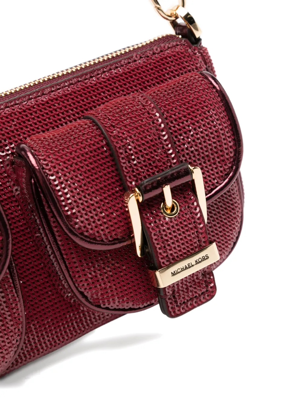 Michael Kors Small Zoe Shoulder Bag In Red