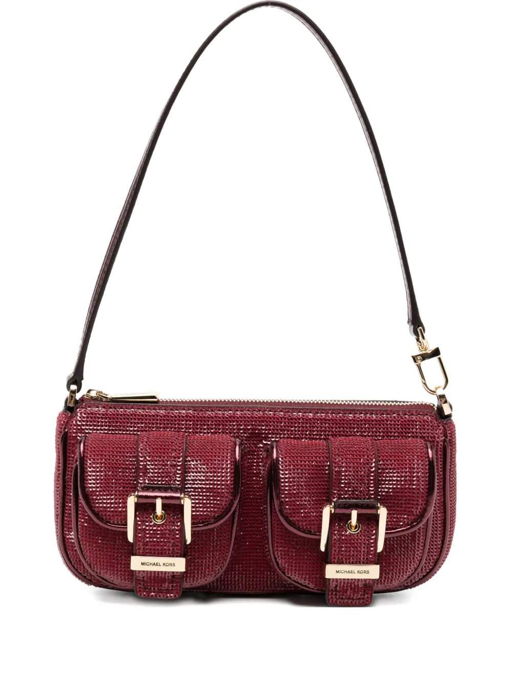 Michael Kors Small Zoe Shoulder Bag In Red
