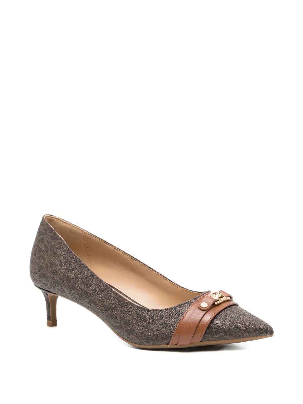 Michael Kors 50mm Mandy heeled pumps Brown