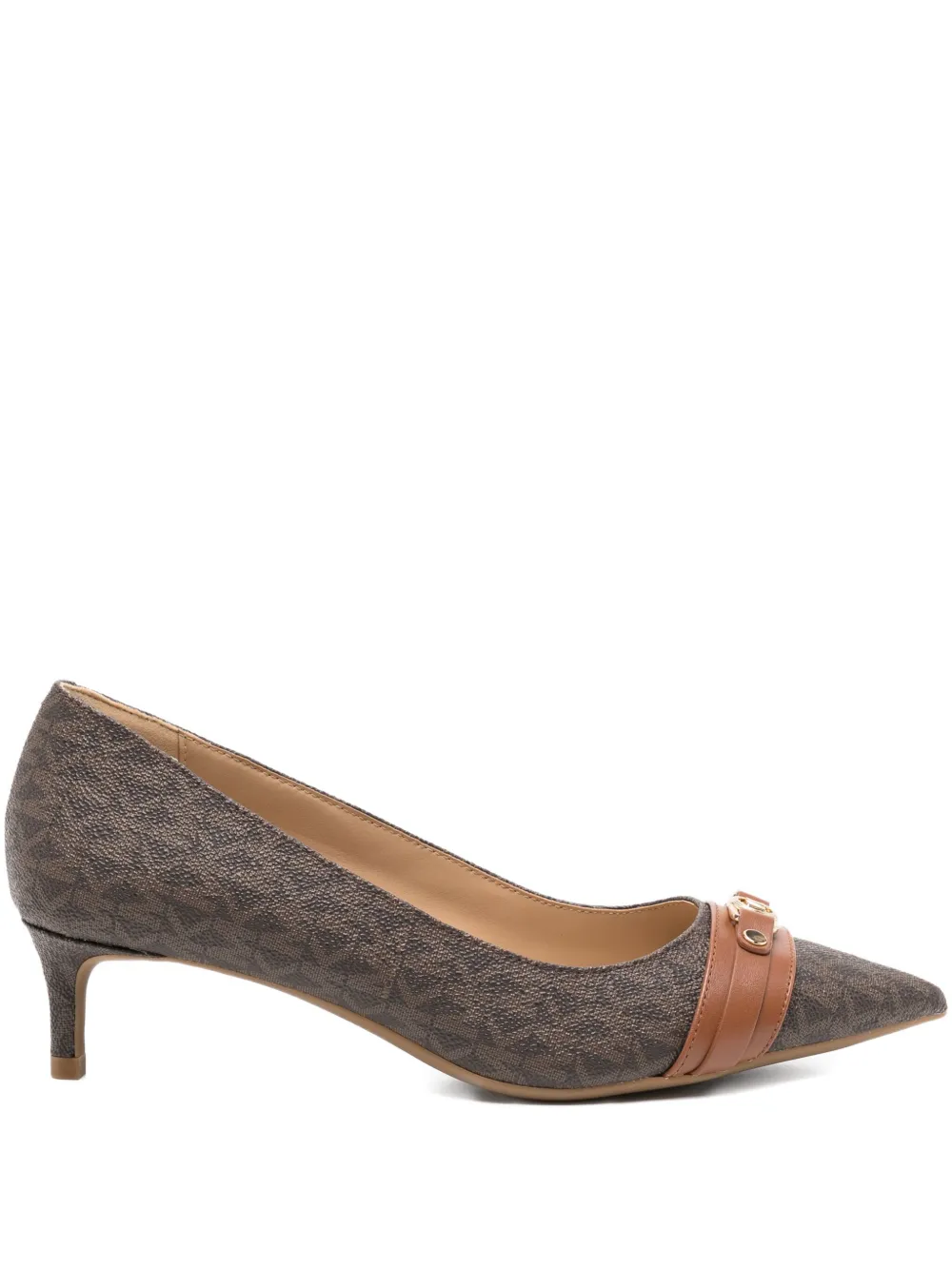 Michael Kors 50mm Mandy heeled pumps Brown