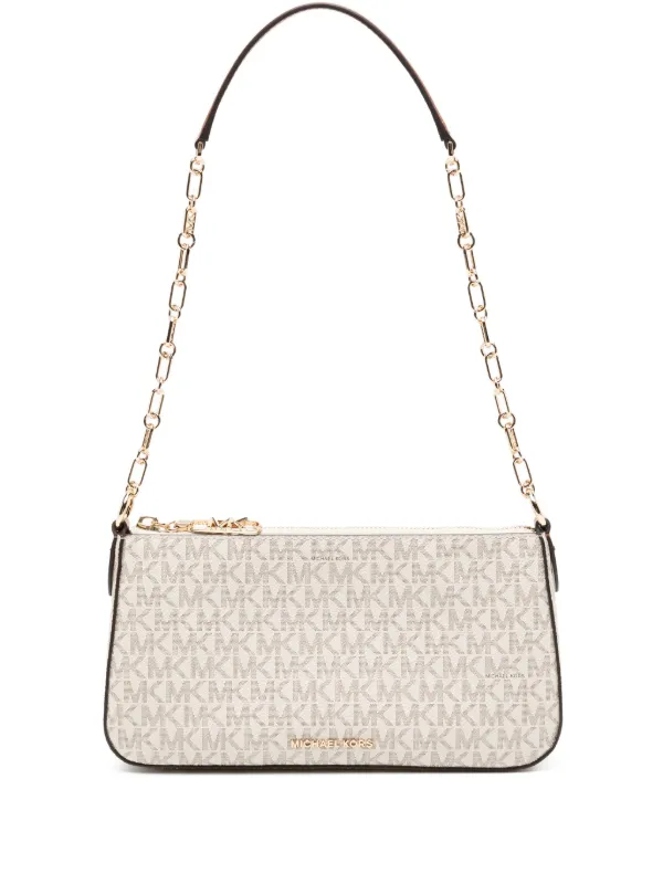 Michael Kors Sac Porté Épaule à Motif Monogrammé Tons Neutres