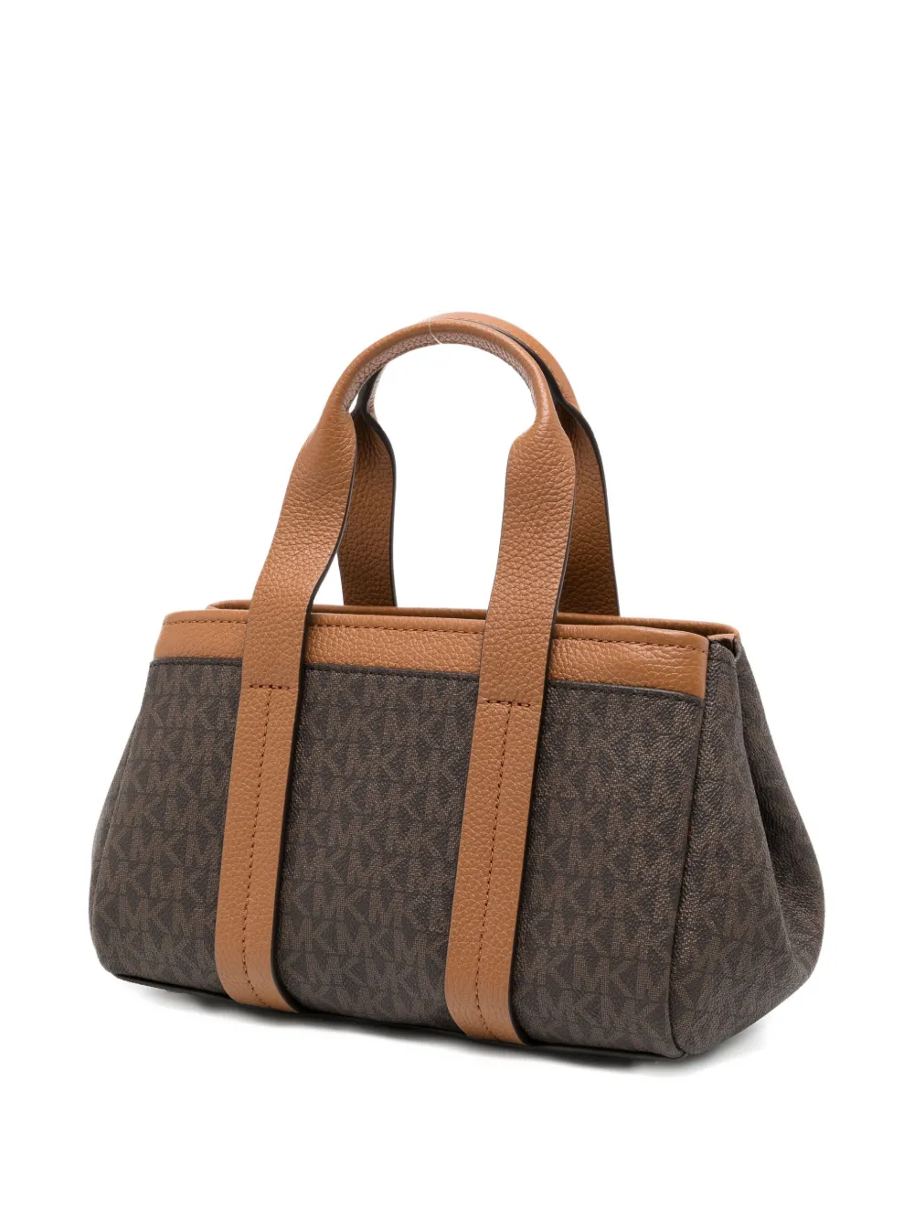 Michael Kors Kleine Romee Signature Logo tas Bruin
