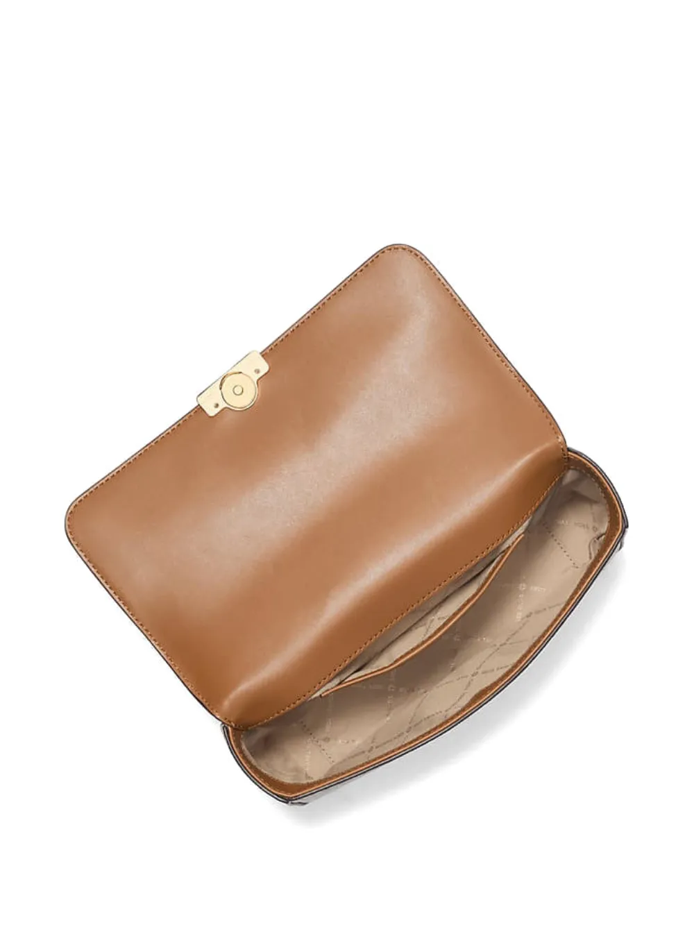Michael Kors Grote Tribeca schoudertas met monogram-print Bruin