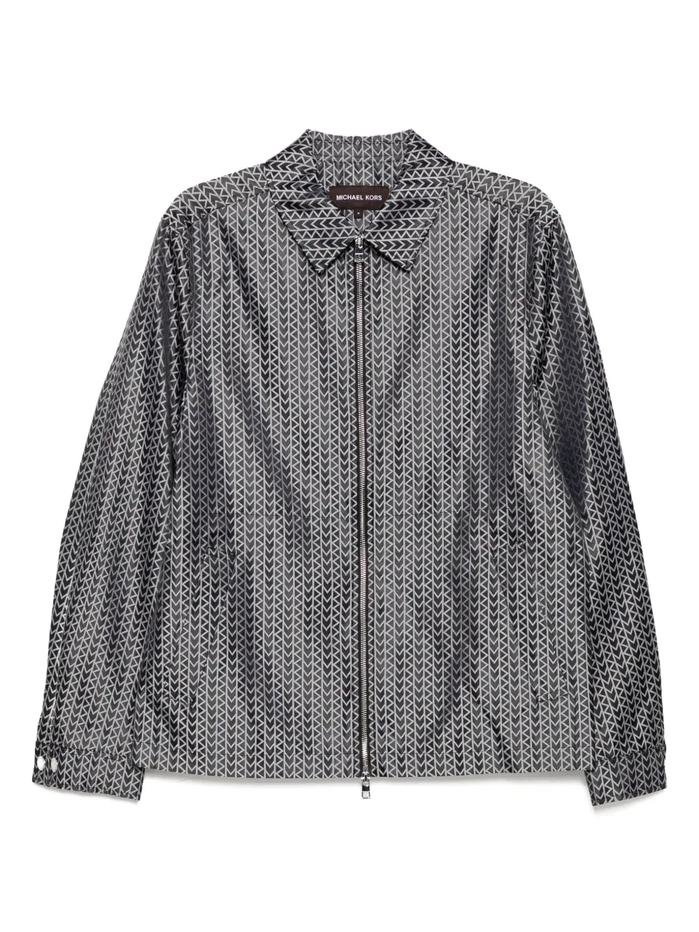 Michael Kors MK2000 jacquard-logo jacket Zwart