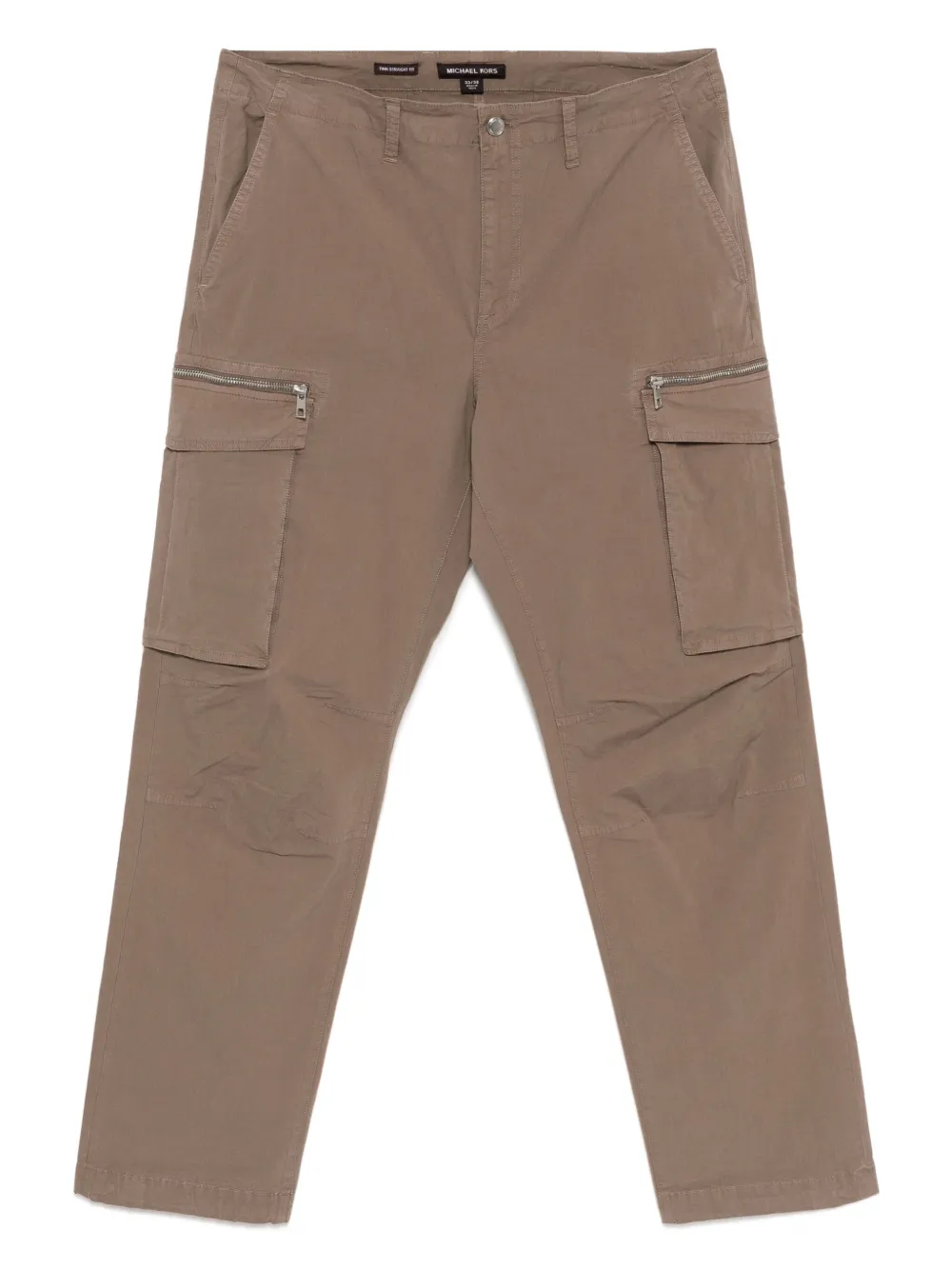 poplin cargo trousers
