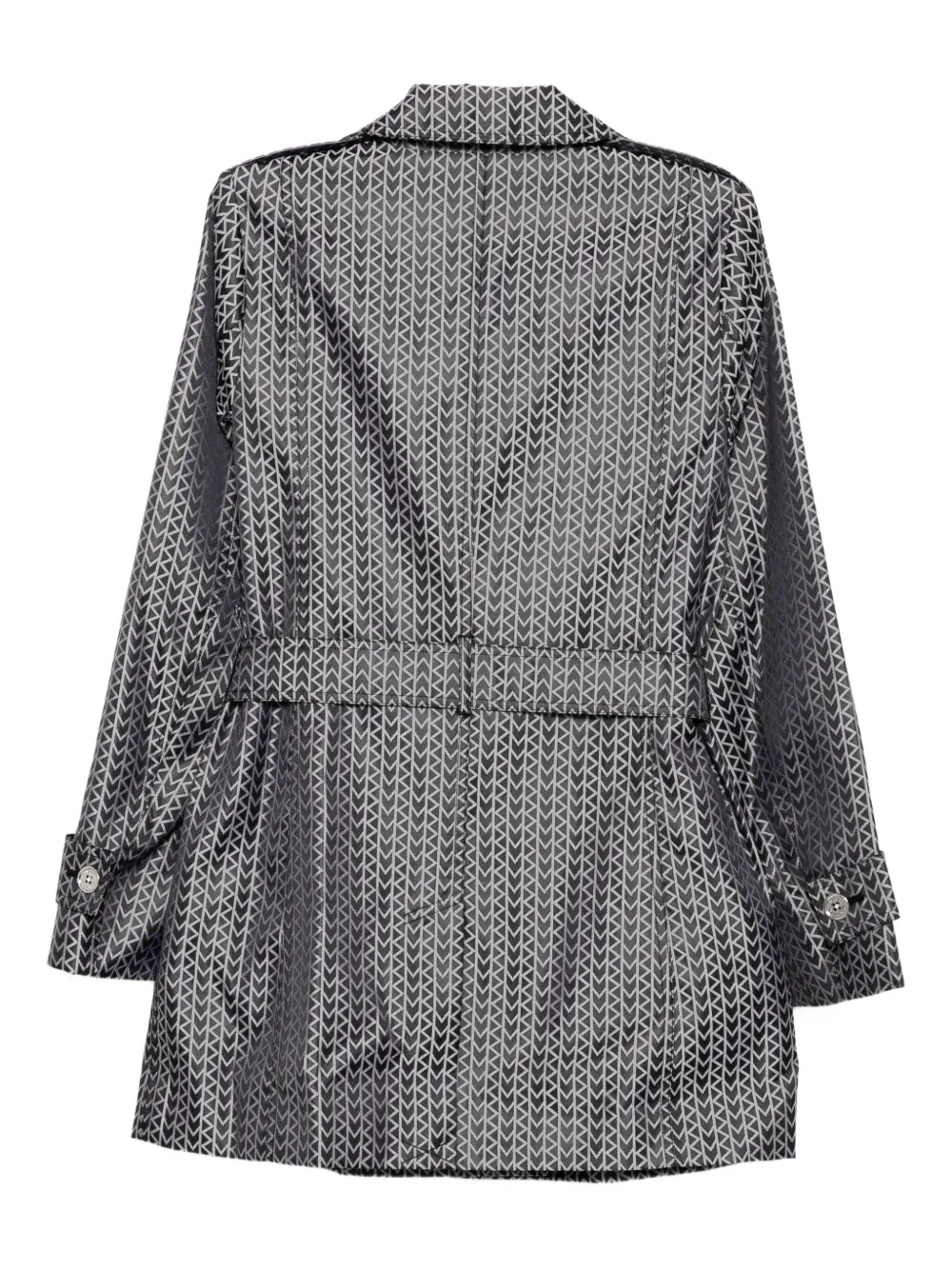 Michael Kors MK2000 trenchcoat met logo-jacquard Zwart