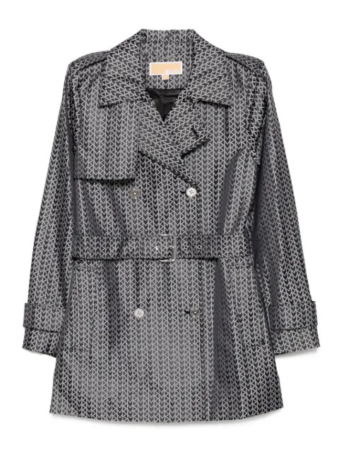 Michael Kors MK2000 jacquard-logo trench coat