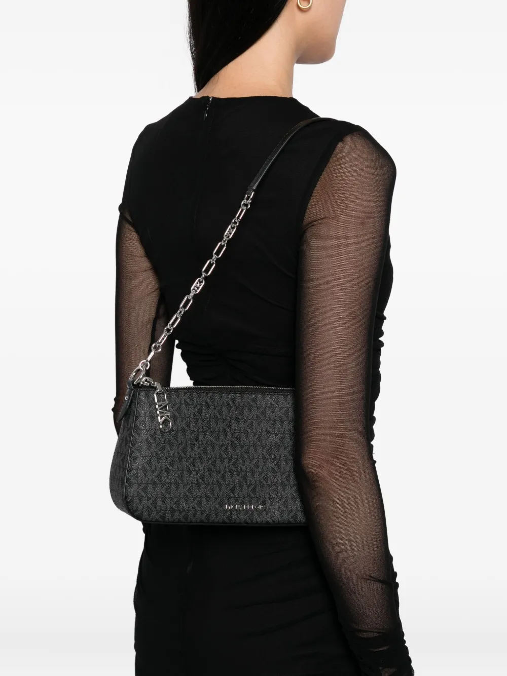 Michael Kors Empire medium schoudertas Zwart