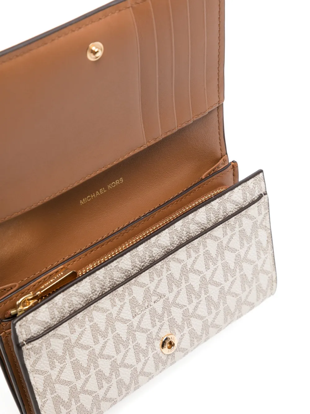 Michael Kors Lange portemonnee met logo Wit