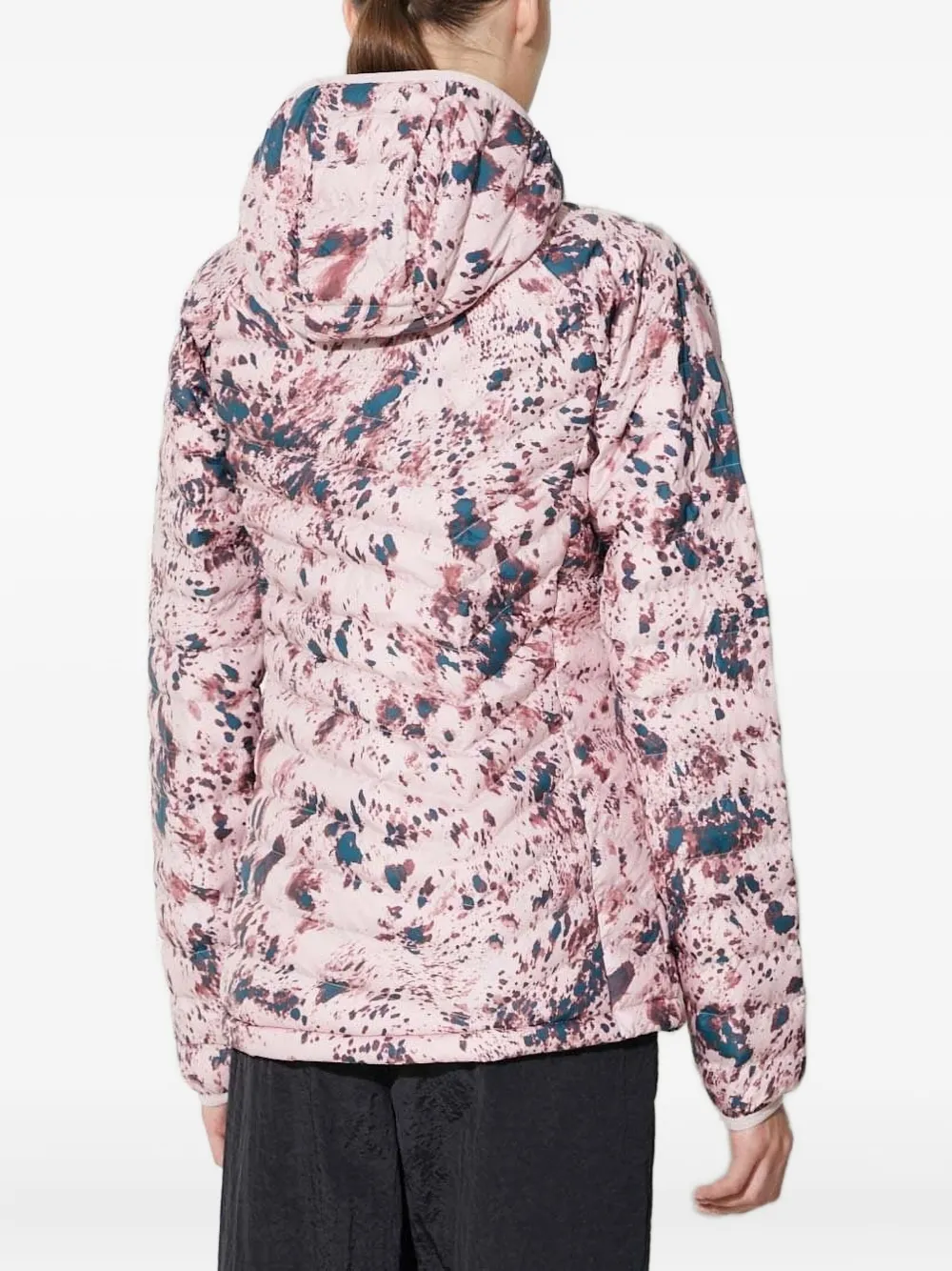 Columbia Abstract-print Puffer Jacket In Pink
