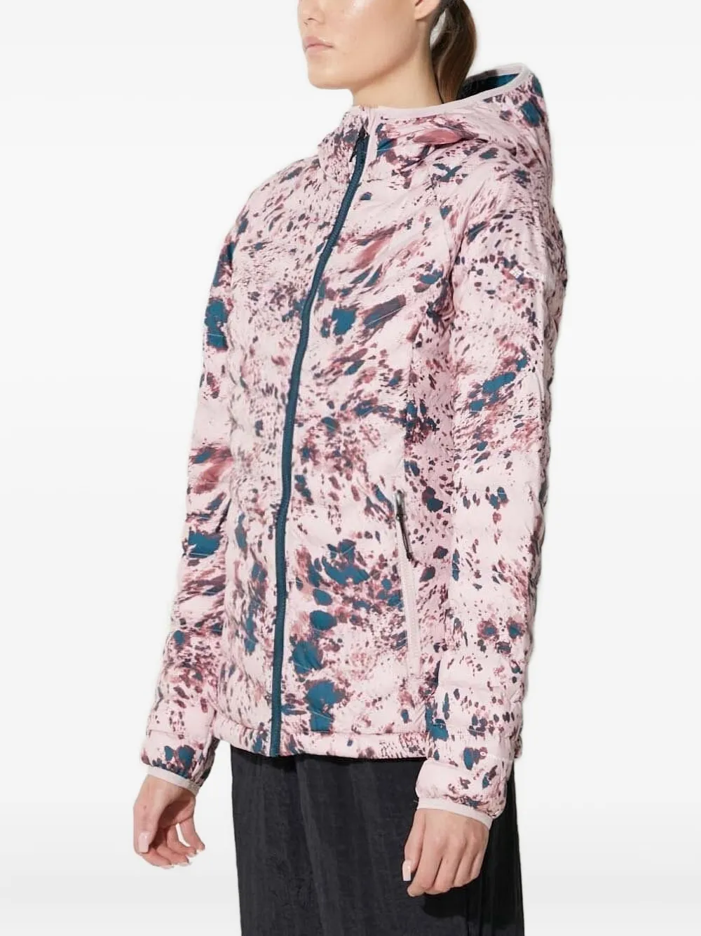 Columbia Abstract-print Puffer Jacket In Pink