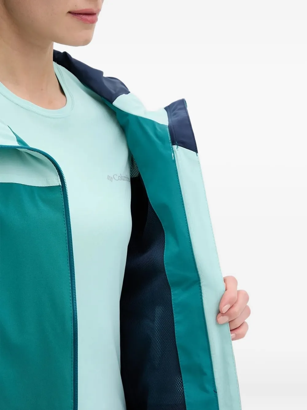 Columbia Lichtgewicht jack Blauw