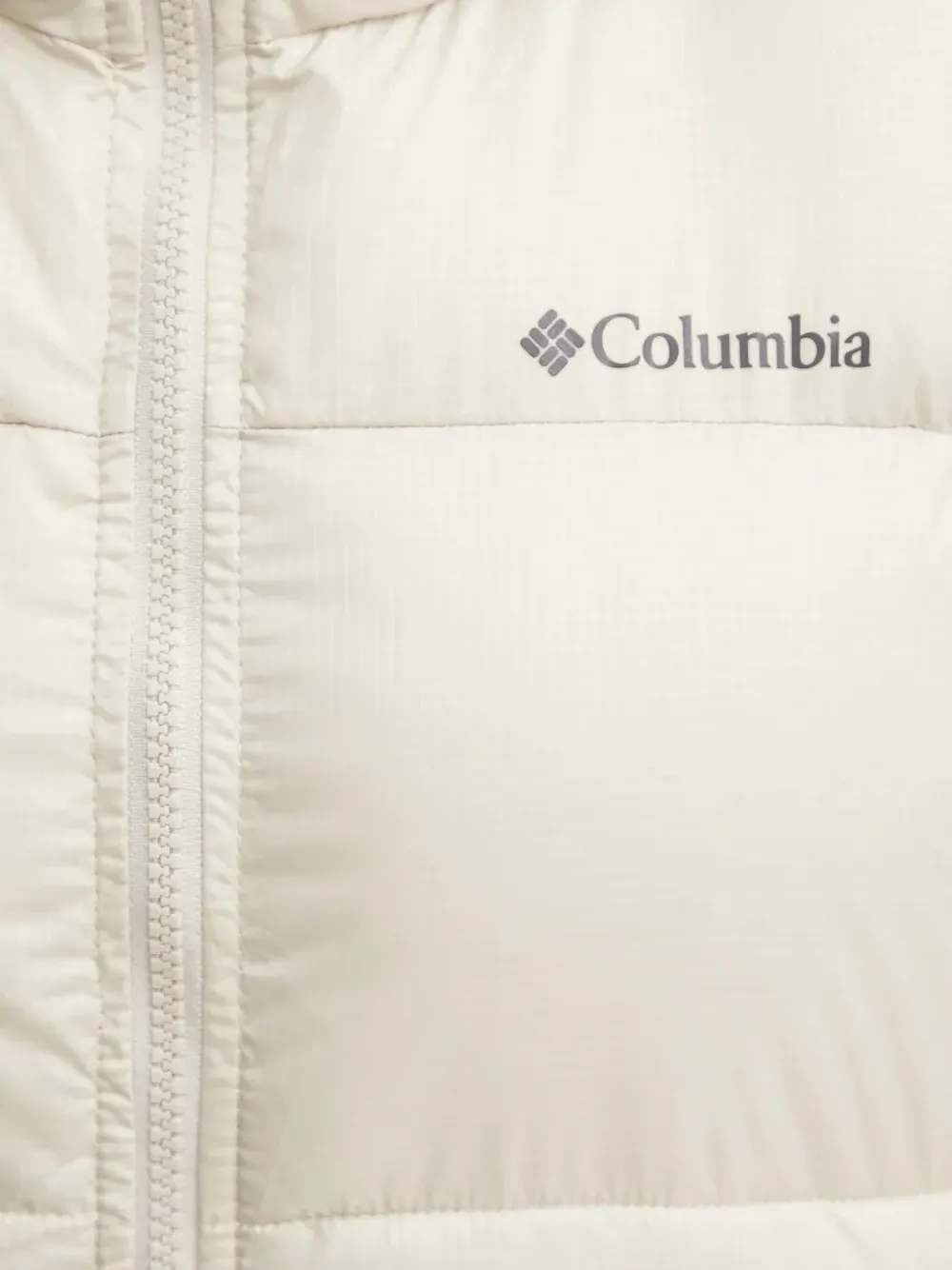 Columbia Superdry Hooded Puffer Jacket In Neutral