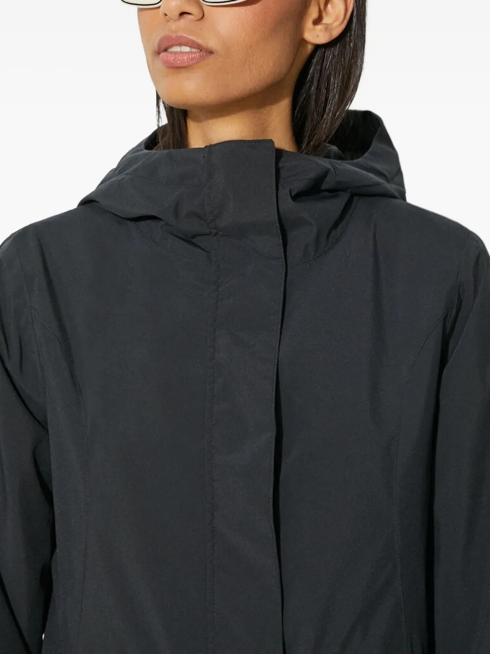 Columbia Here And There Ii Hooded Belted Jacket In Blue