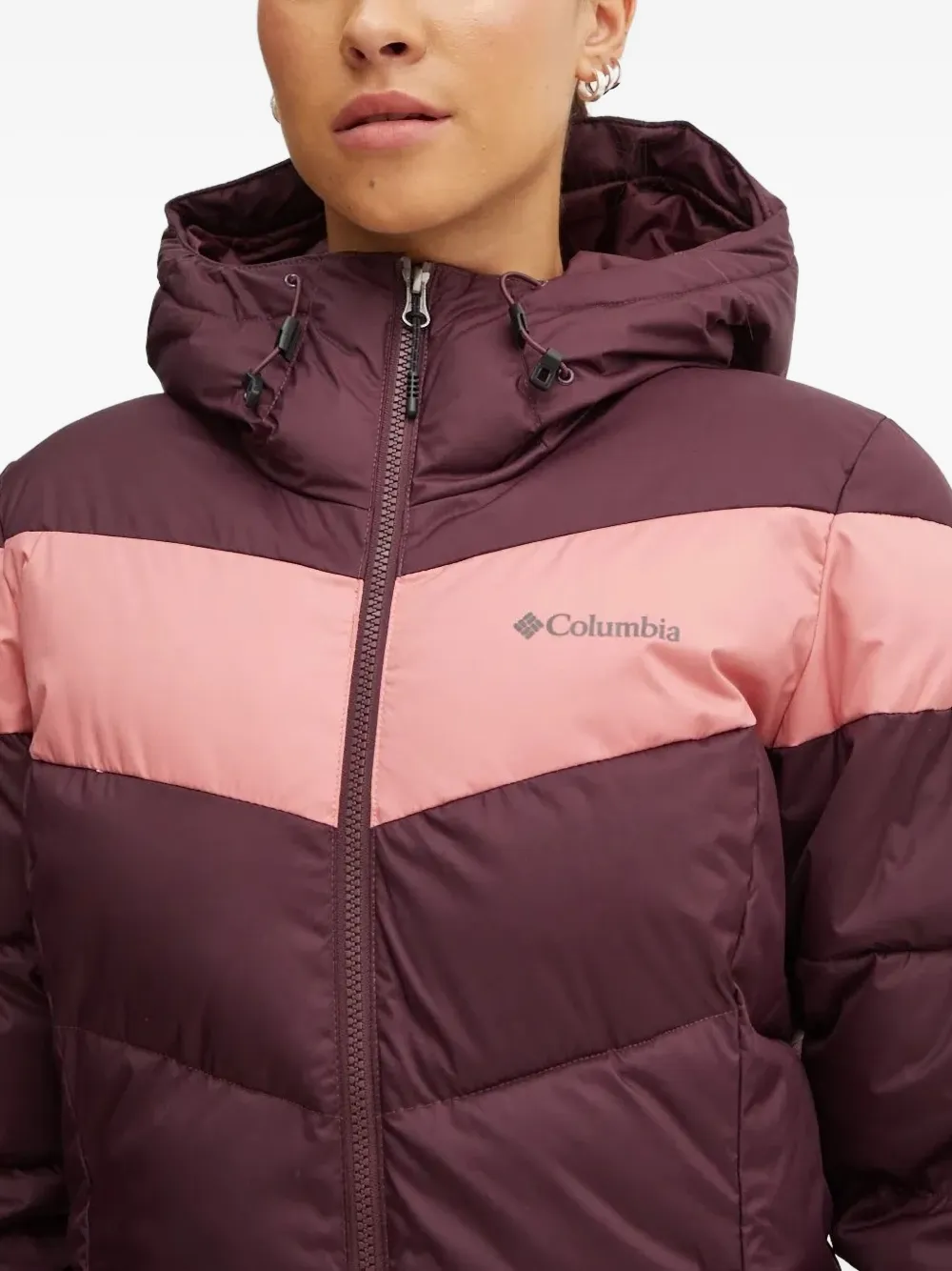 Columbia Ski-jack met chevron vlak Rood
