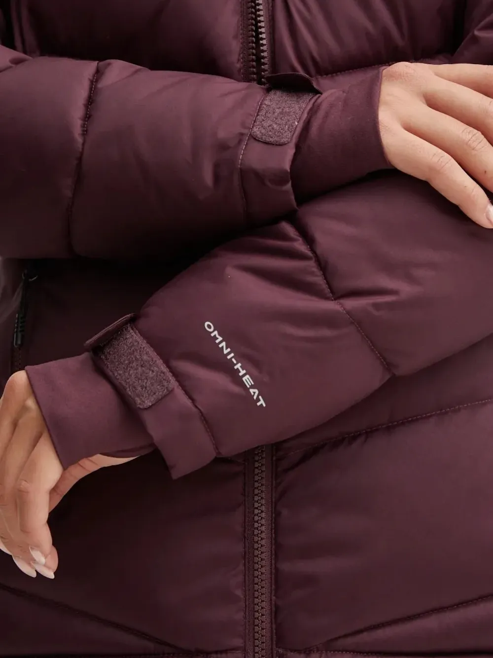 Columbia Ski-jack met chevron vlak Rood