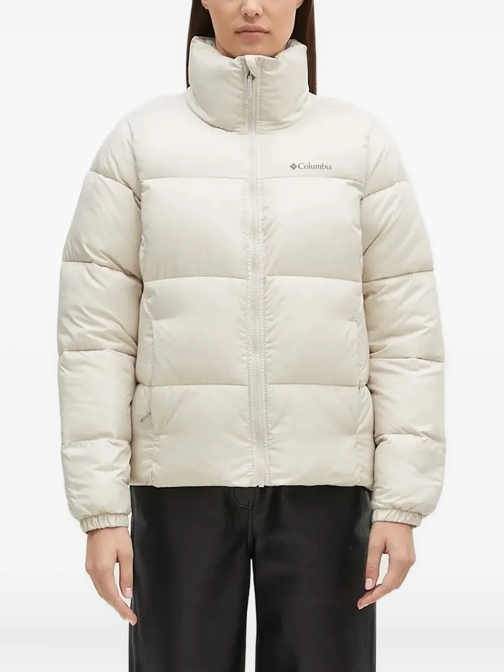 Columbia Puffect quilted high-neck puffer jacket | Neutrals | Image 1