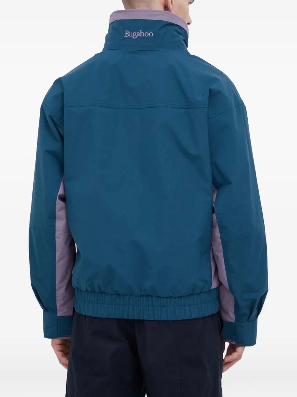 Columbia colour-blocked zip-up jacket Blauw