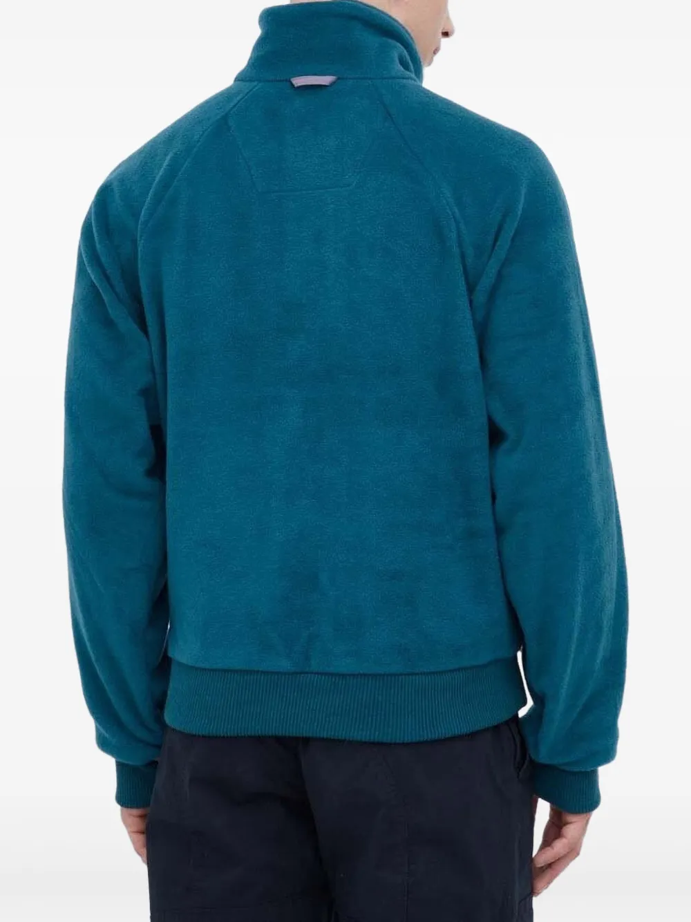 Columbia colour-blocked zip-up jacket Blauw