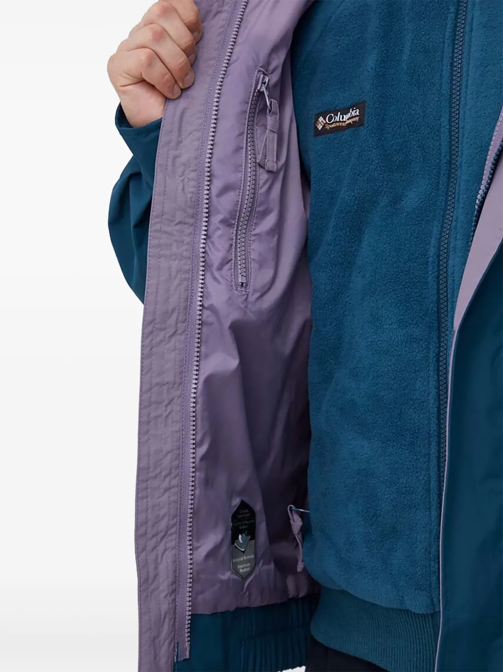 Columbia Jack met colourblocking en rits Blauw