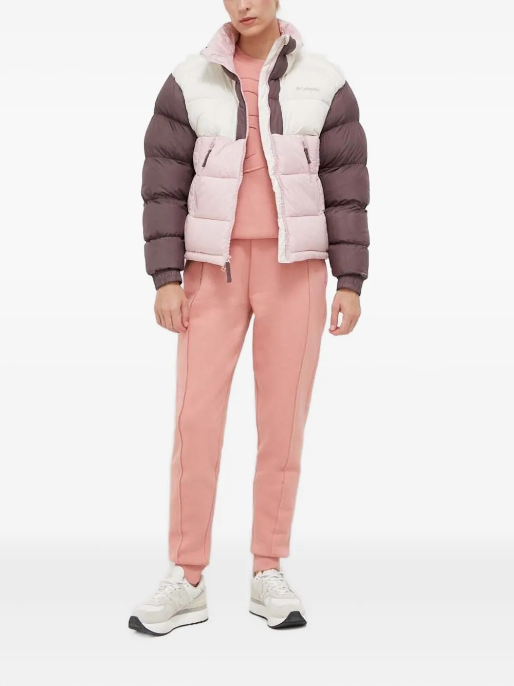 Columbia Pike Lake™ II colour-block puffer jacket Roze